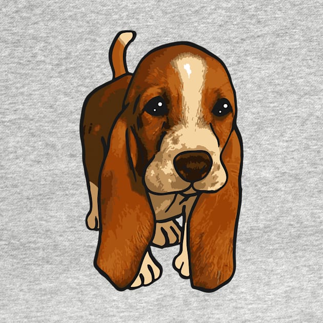 Basset Hound Dog by PetinHeart